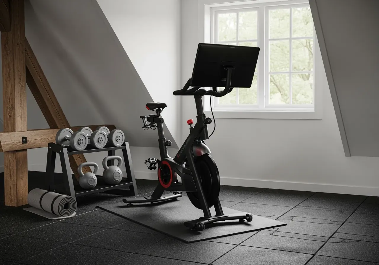 Sadel och styrkort för motionscykel