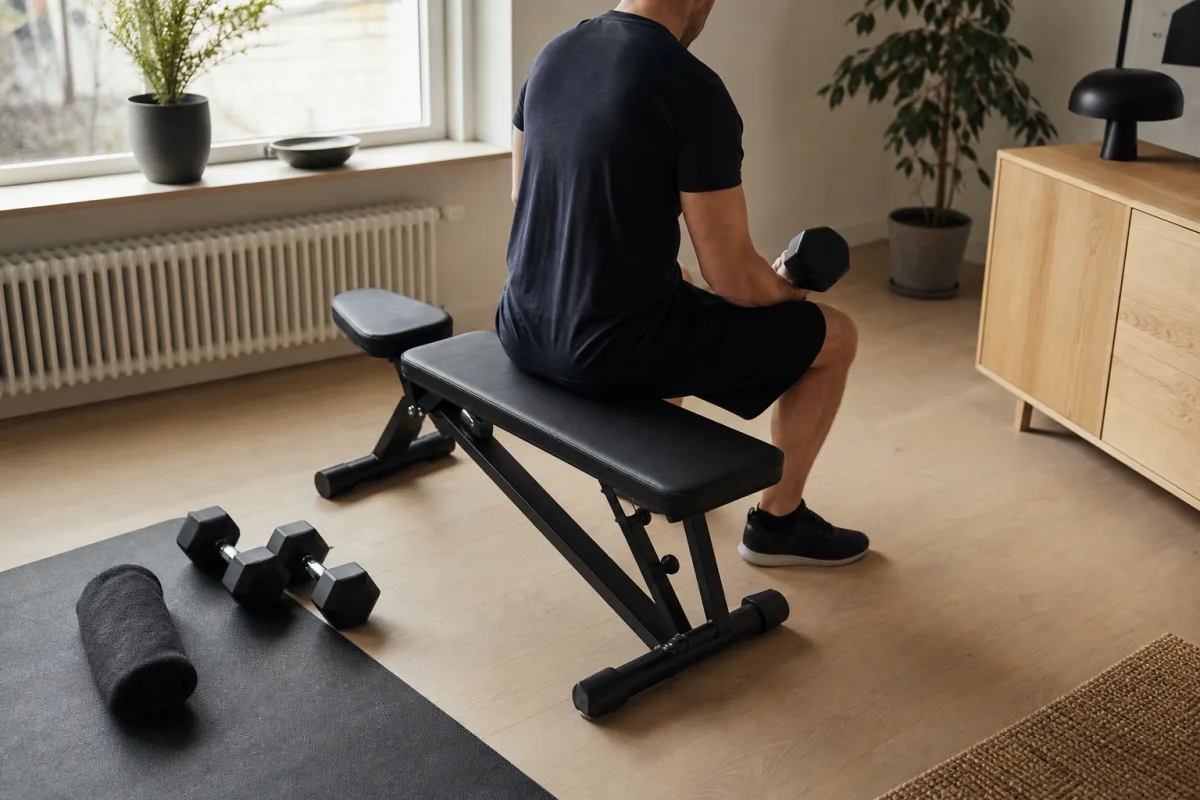 Våra favoritbänkar för hemmagym där utrymmet är tajt