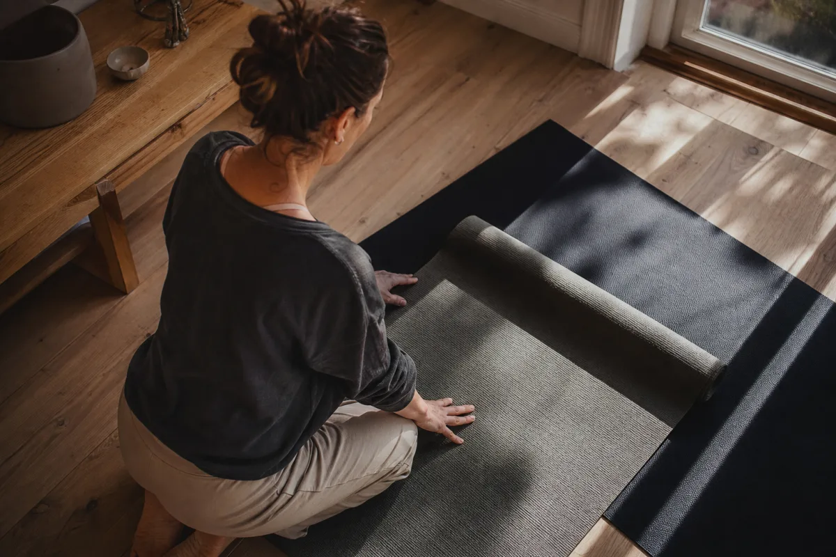 Yogamatta eller träningsmatta – när den ena faktiskt räcker