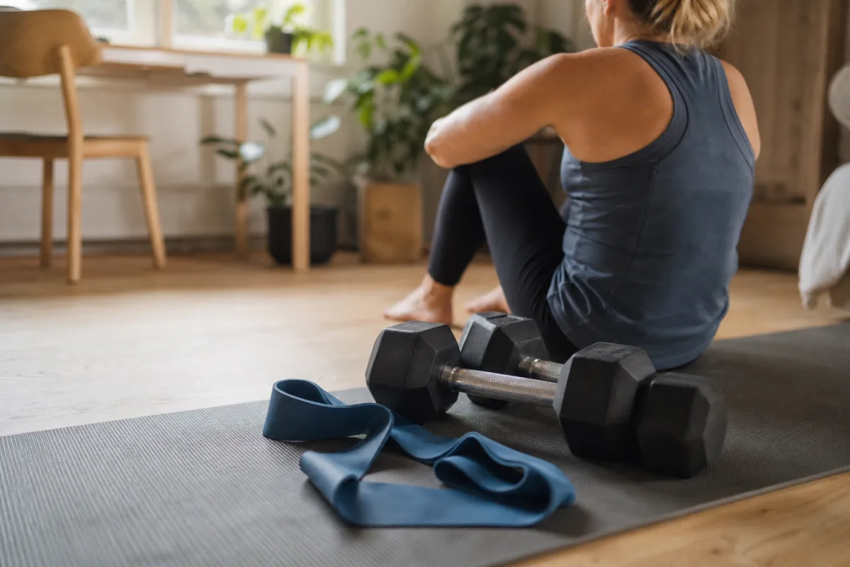 Hantlar eller gummiband – vad ger mest på 15 minuter?